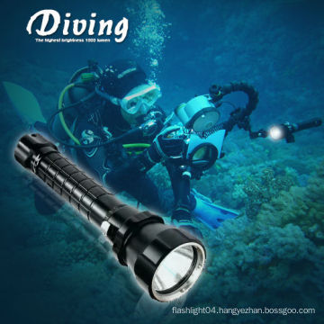 Hi-max 1000lumen Extremely powerful scuba diving LED rechargeable torch light